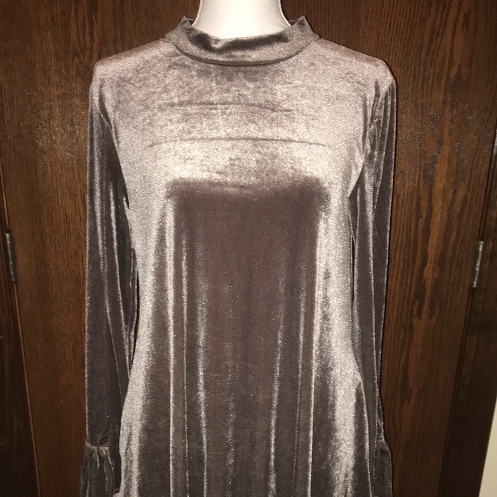Mocha Velvet Dress